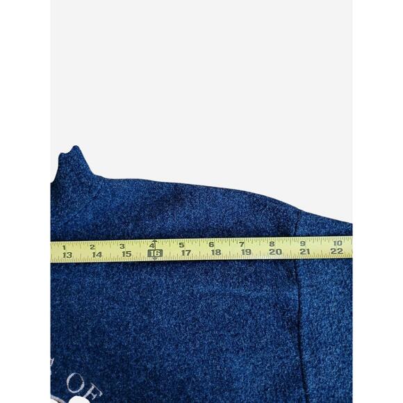 Washington DC Pullover Hoodie USA Sz M Blue Crushed Velvet Embroidery Kangaroo - Picture 11 of 16